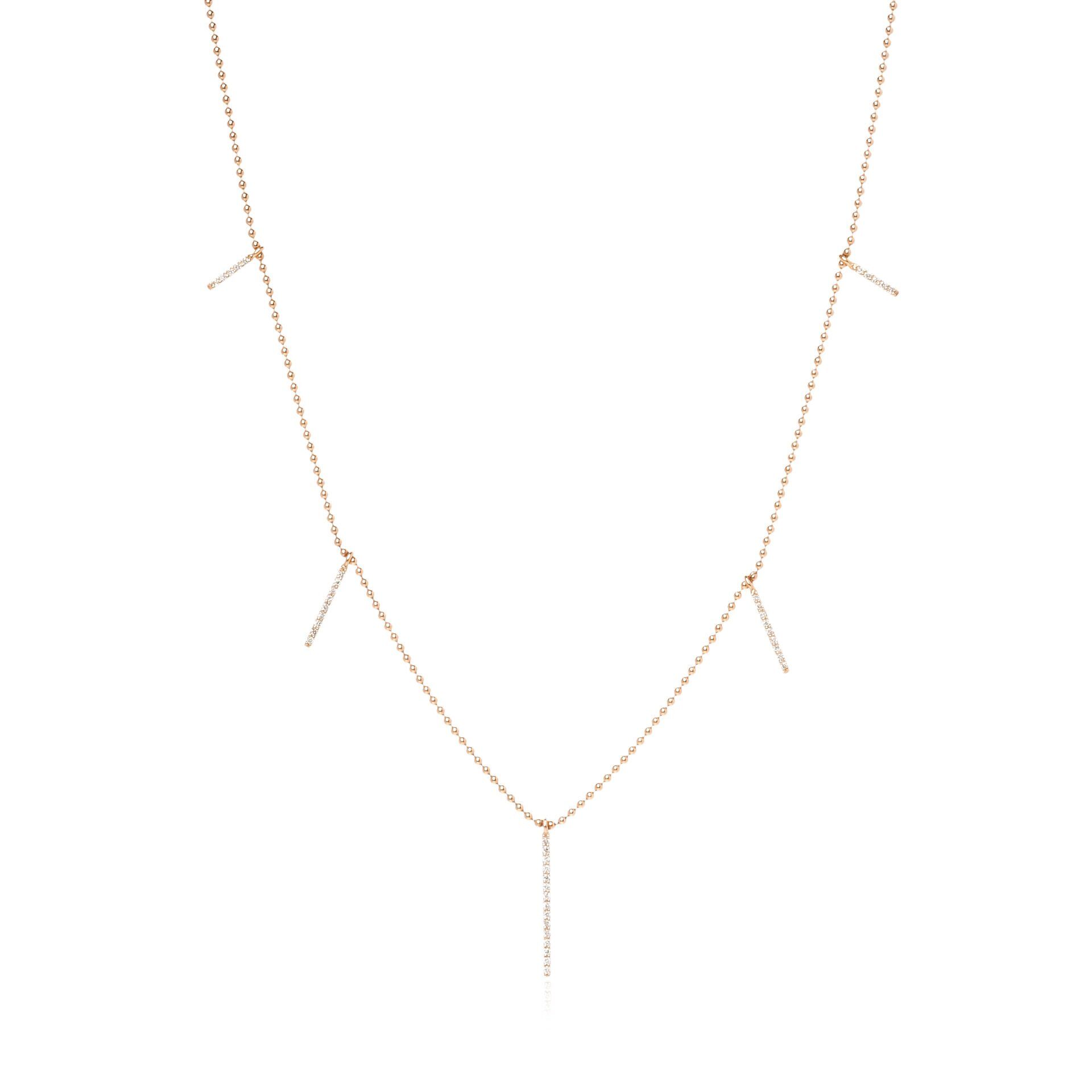 Pırlanta Kalp Figürlü Sallantılı Tasarım Kolye