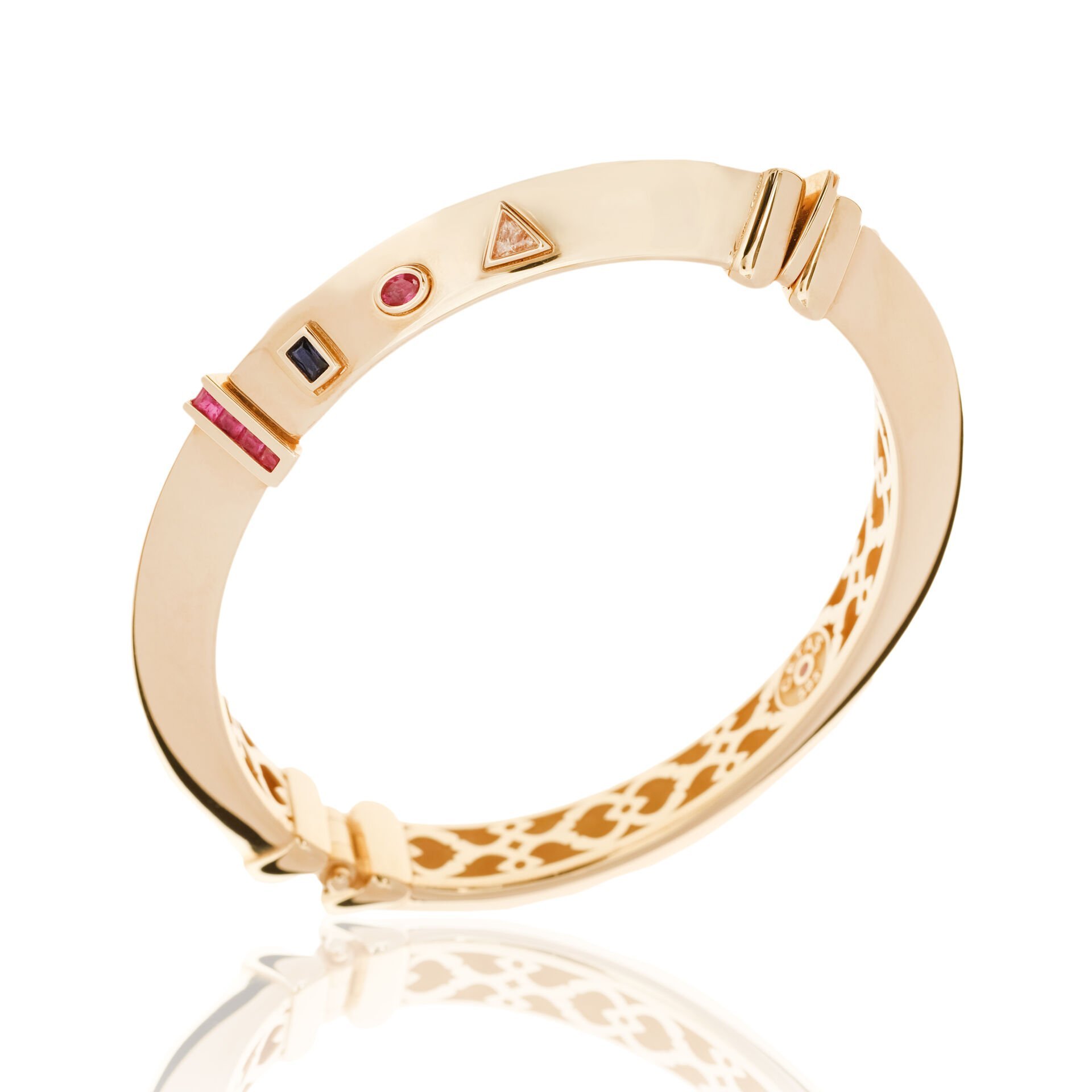 Cetaş Eterna 14 Ayar Altın Taşlı Kelepçe