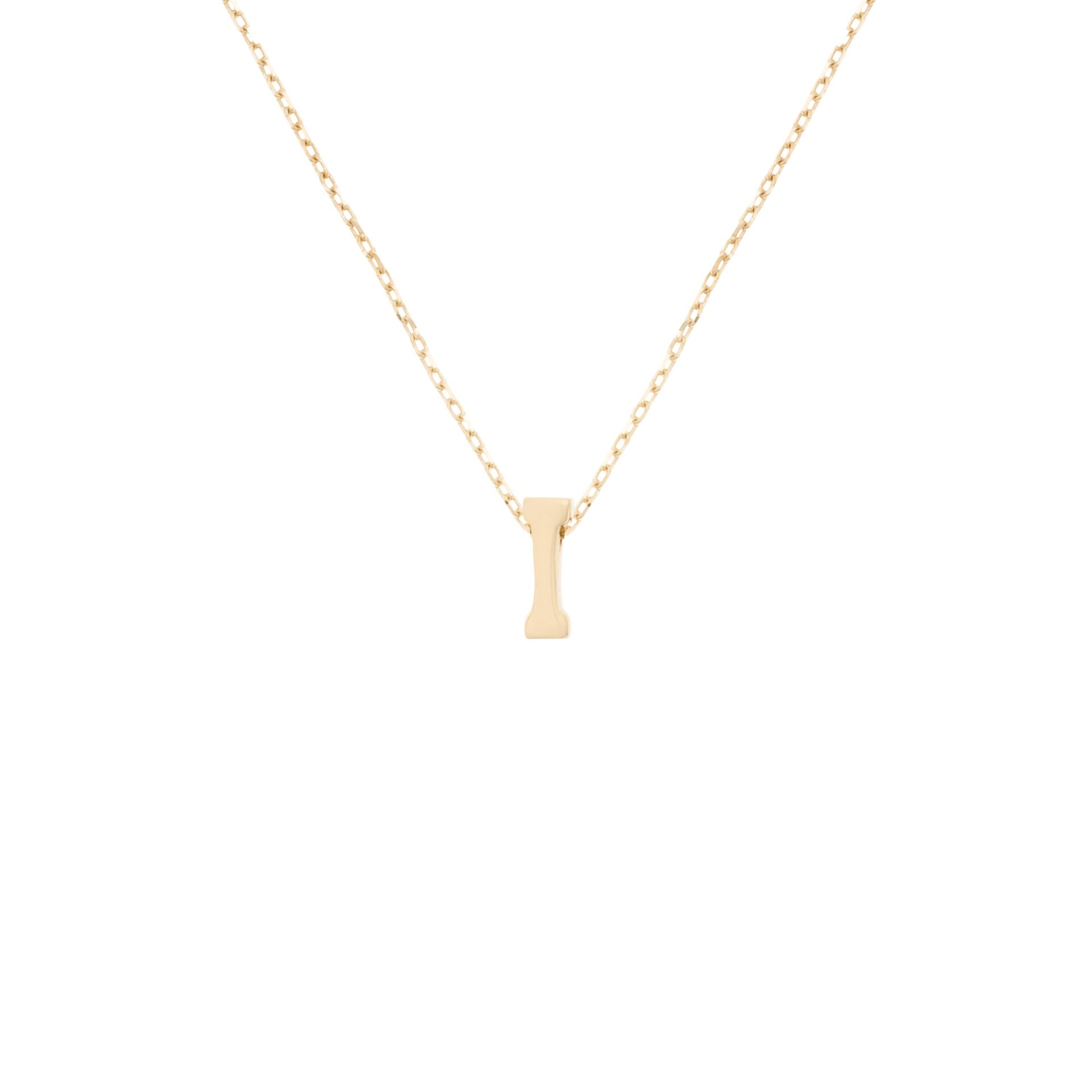 14 Ayar Altın I Harfi Kadın Kolye