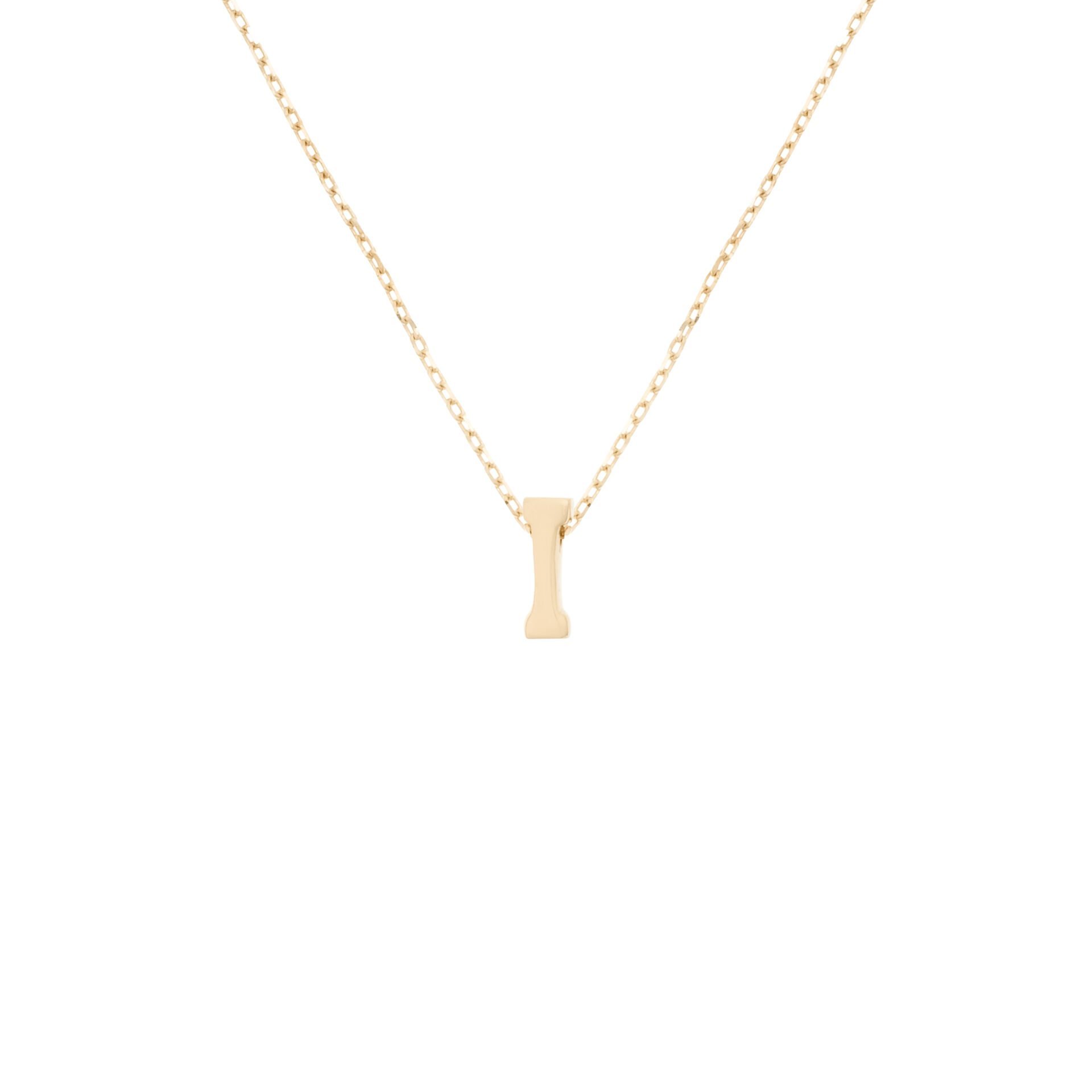 14 Ayar Altın I Harfi Kadın Kolye