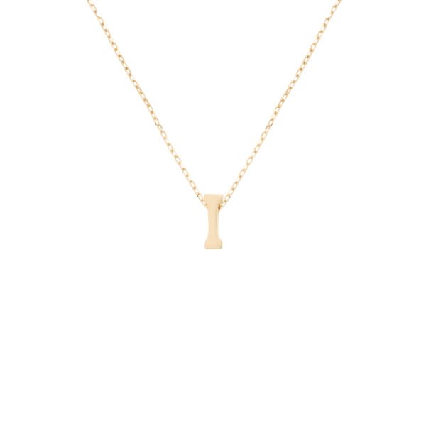 14 Ayar Altın I Harfi Kadın Kolye