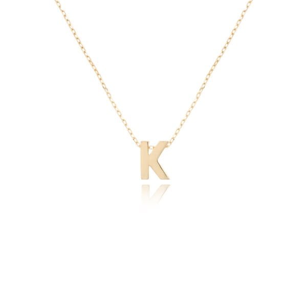 14 Ayar Altın K Harfi Kadın Kolye