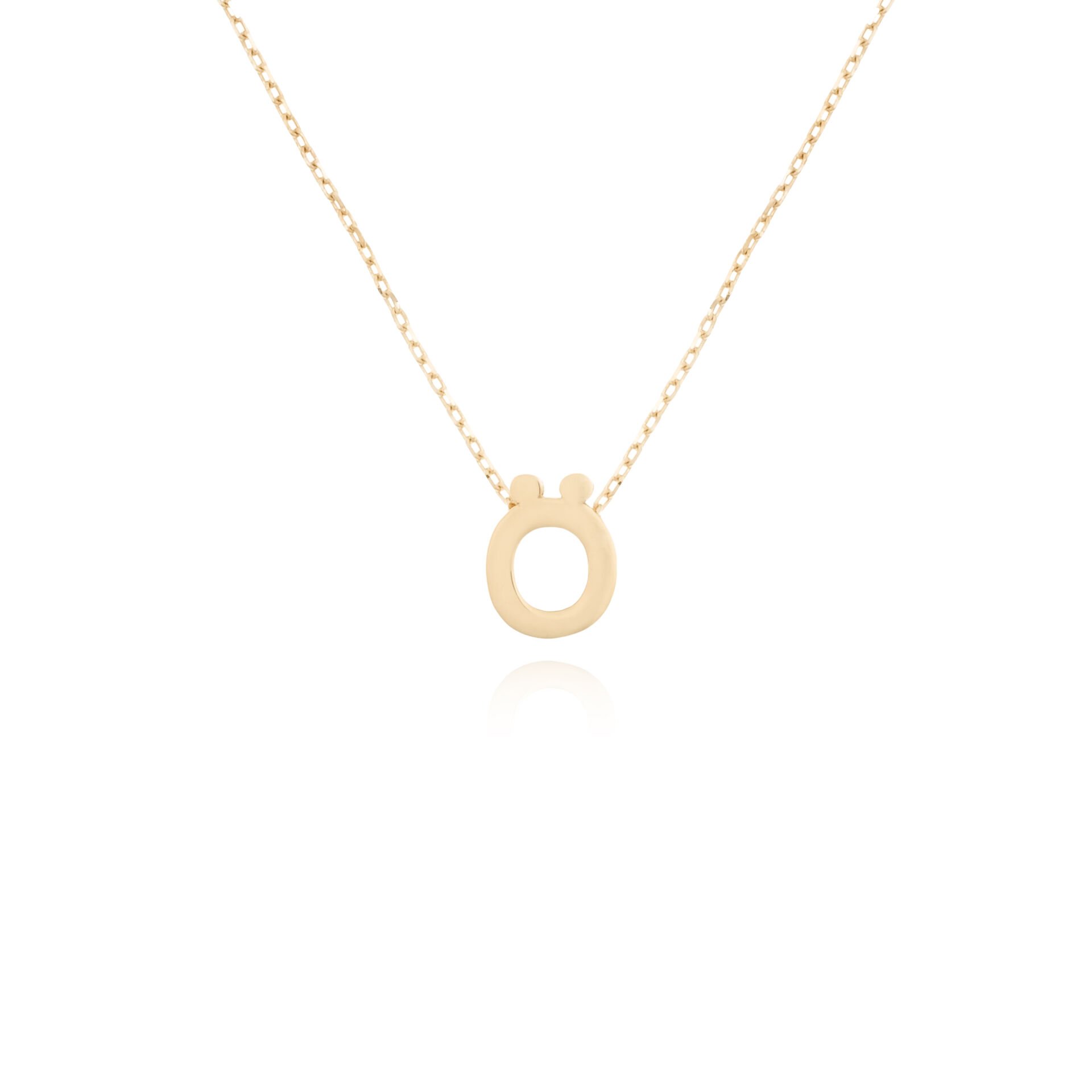14 Ayar Altın Ö Harfi Kadın Kolye
