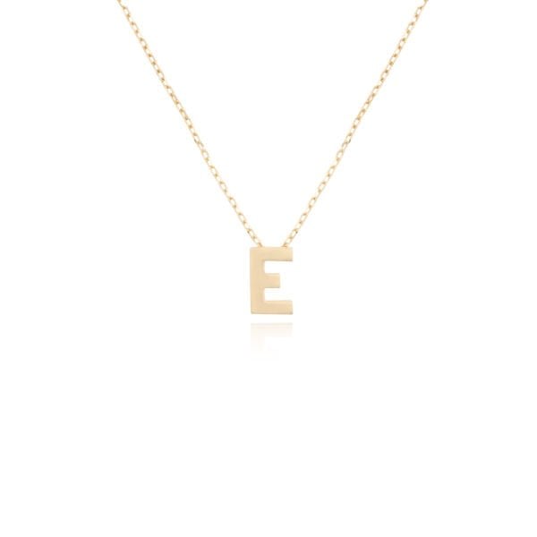 14 Ayar Altın E Harfi Kadın Kolye