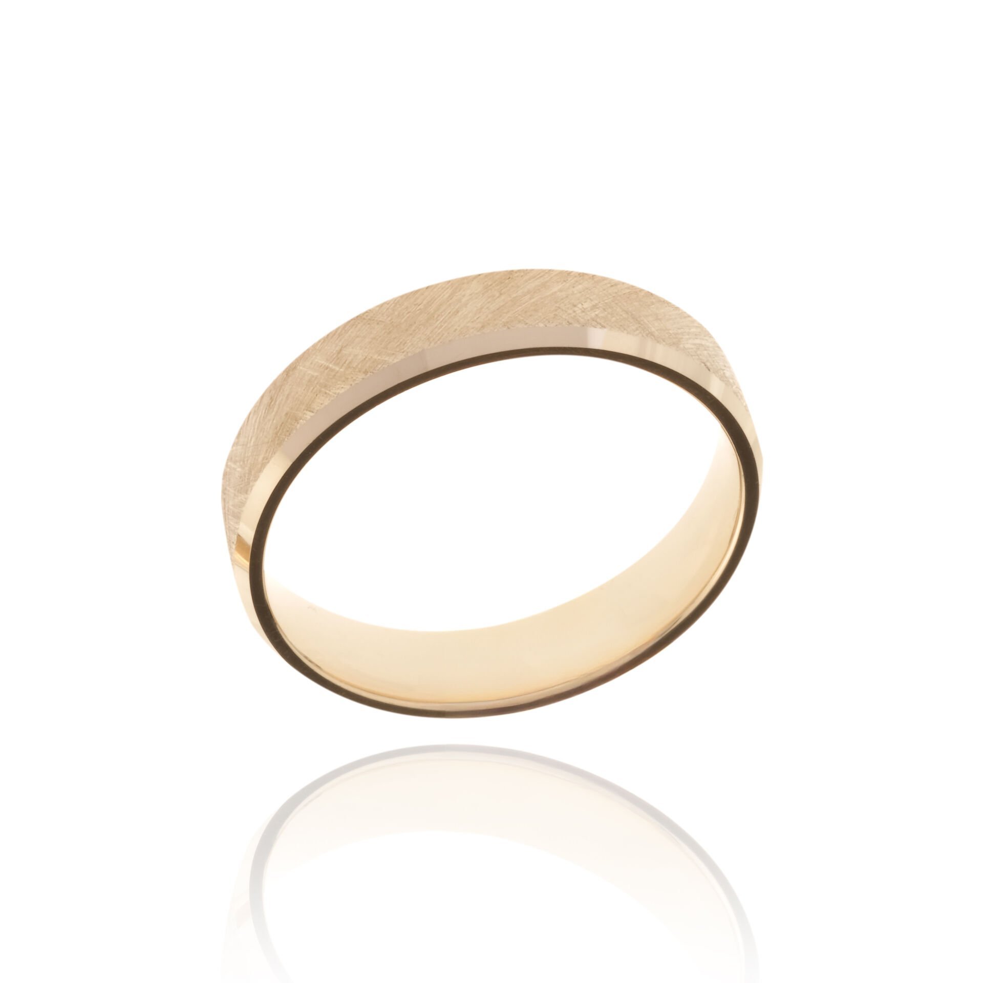 14 Ayar Altın Mat Erkek Alyans