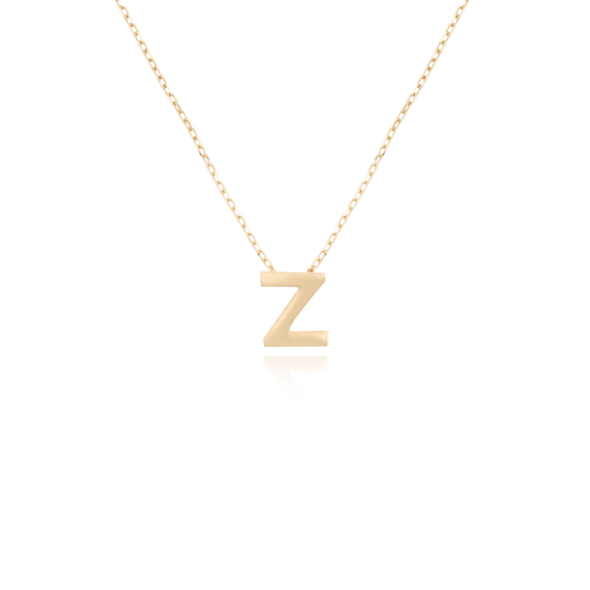 14 Ayar Altın Z Harfi Kadın Kolye