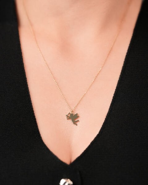 14 Ayar Altın Eros Figürlü Kolye