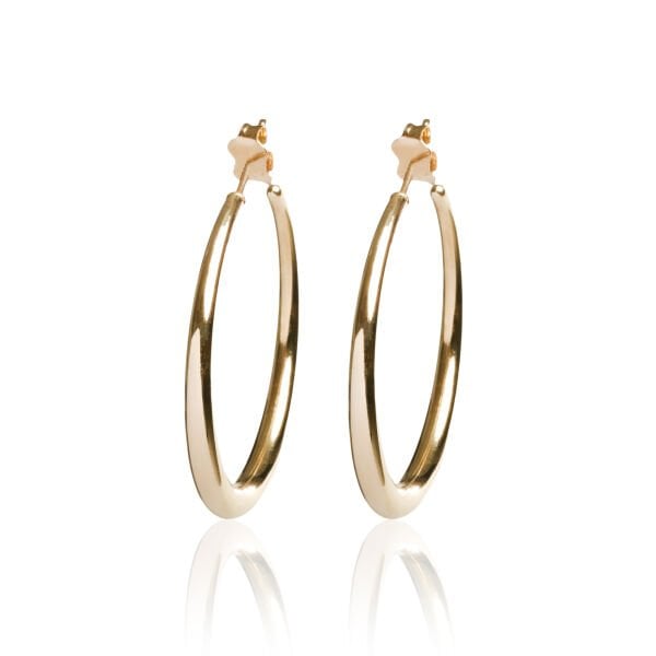 14 Ayar Altın Halka Küpe