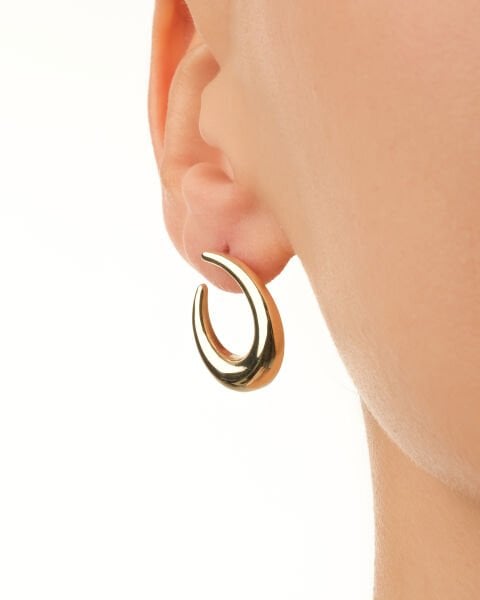 14 Ayar Damla Formlu Küpe