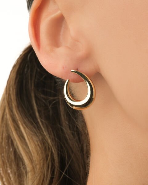 14 Ayar Altın Damla Küpe