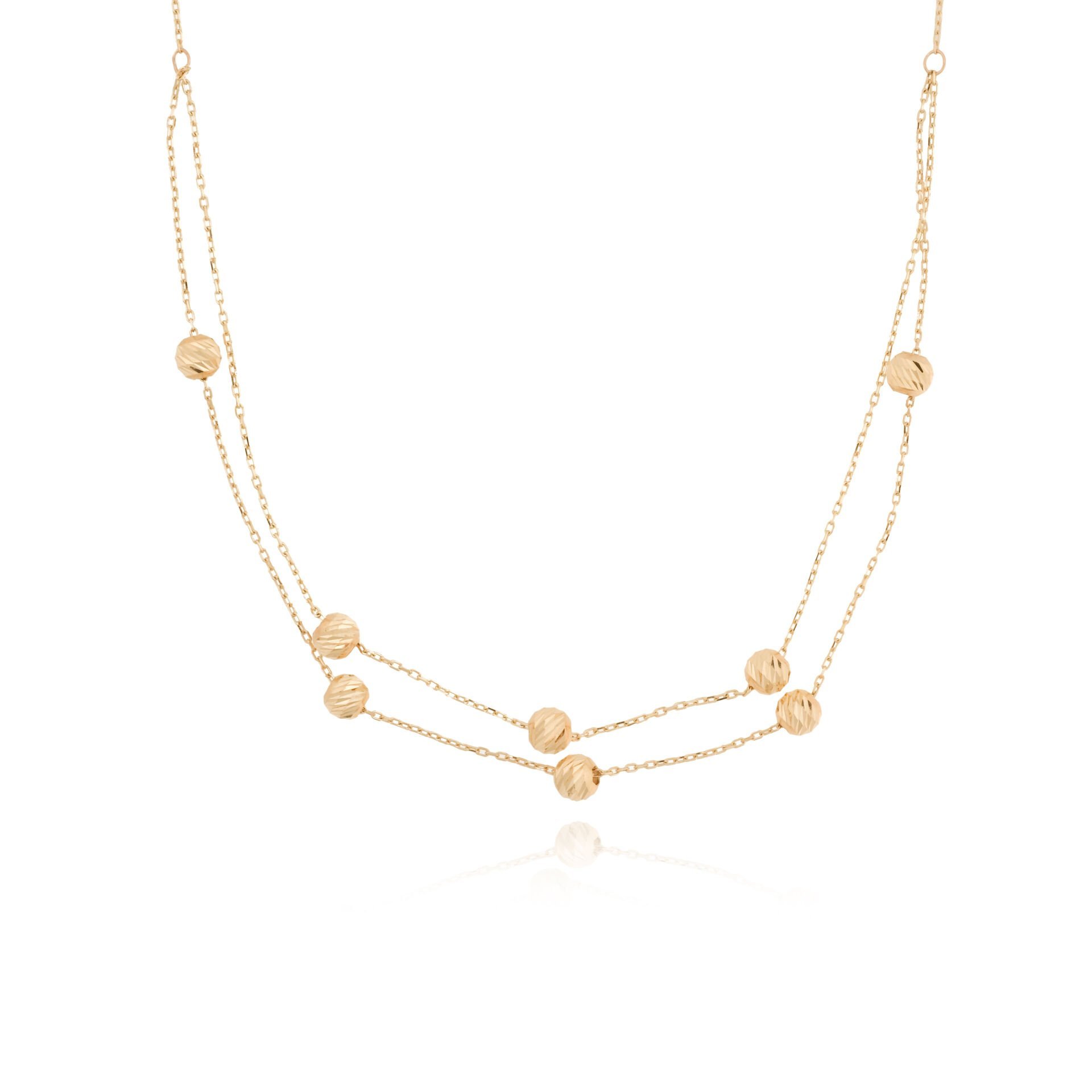 14 Ayar Altın Dorika Toplu Kolye