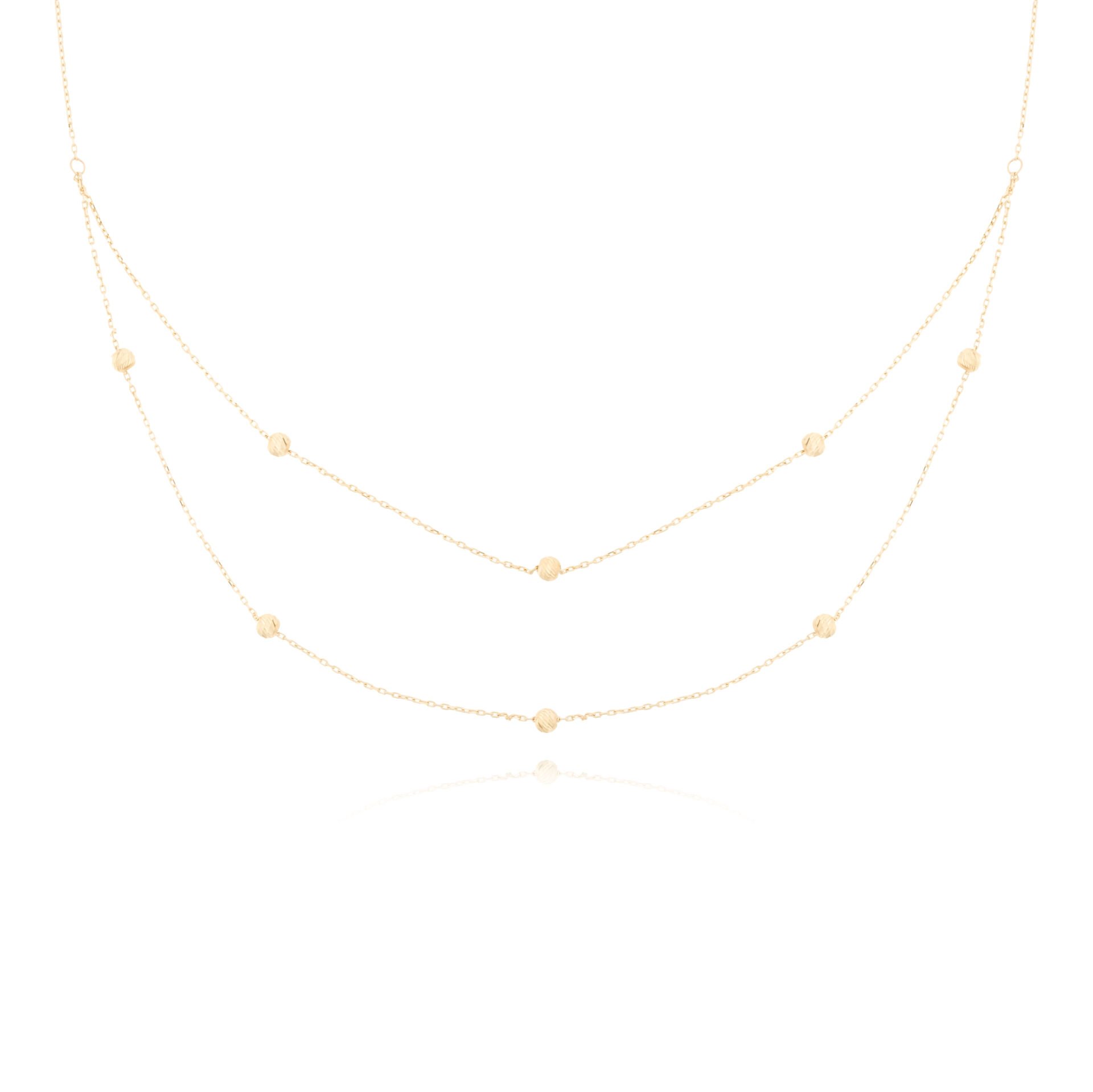 14 Ayar Altın Dorika Toplu Kolye