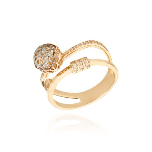 Roberto Bravo Bigo Koleksiyonu 14 Ayar Altın Taşlı Yüzük