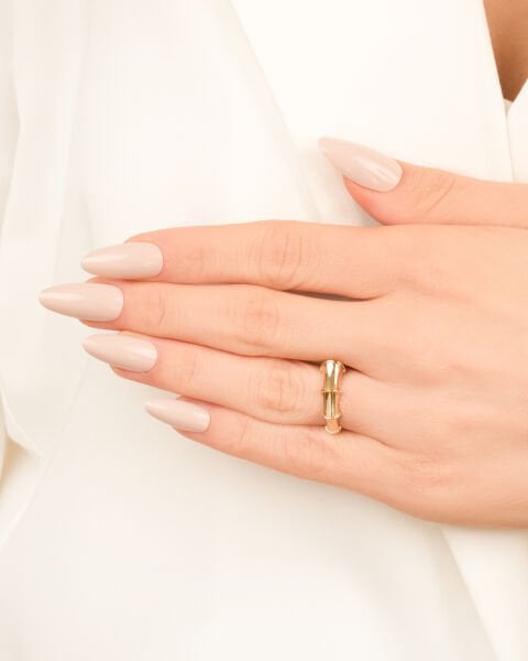 14 Ayar Altın Bambu Yüzük