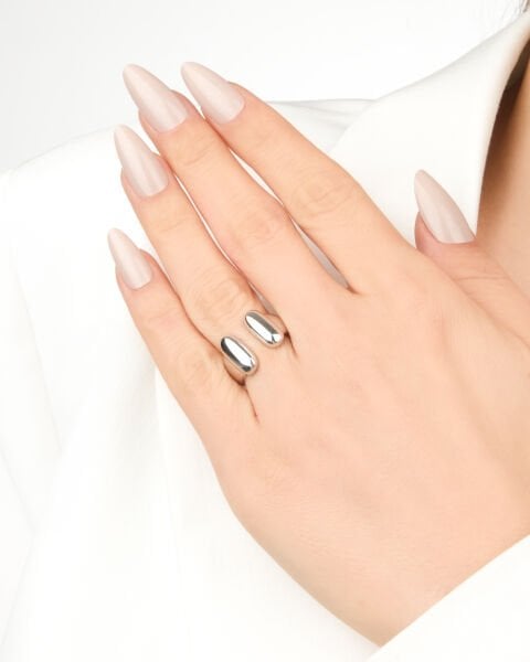 Roberto Bravo 14 Ayar Beyaz Altın Tasarım Yüzük