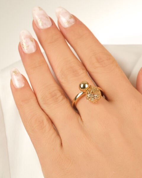 Roberto Bravo Bigo 14 Ayar Altın Taşlı Yüzük