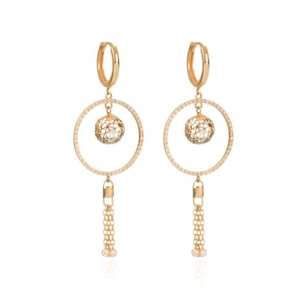 Roberto Bravo Bigo 14 Ayar Altın Küpe