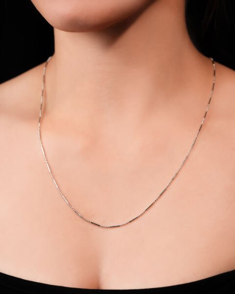 14 Ayar Altın Çubuklu Zincir