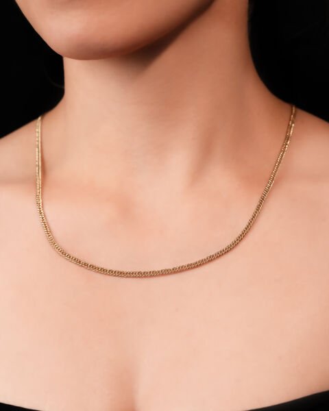 14 Ayar Altın Curb Zincir