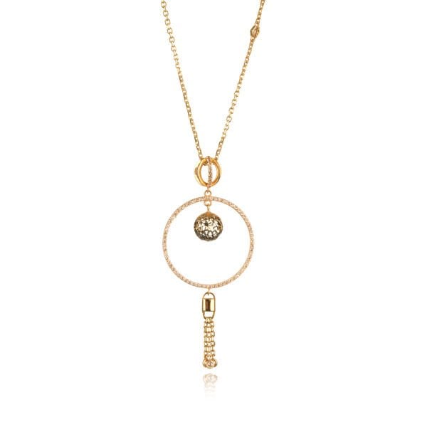 Roberto Bravo Bigo Koleksiyonu 14 Ayar Altın Taşlı Kolye