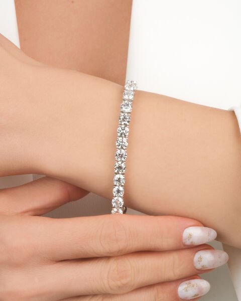 Pırlanta  Su Yolu Model Seti (Gerdanlık - Bileklik)