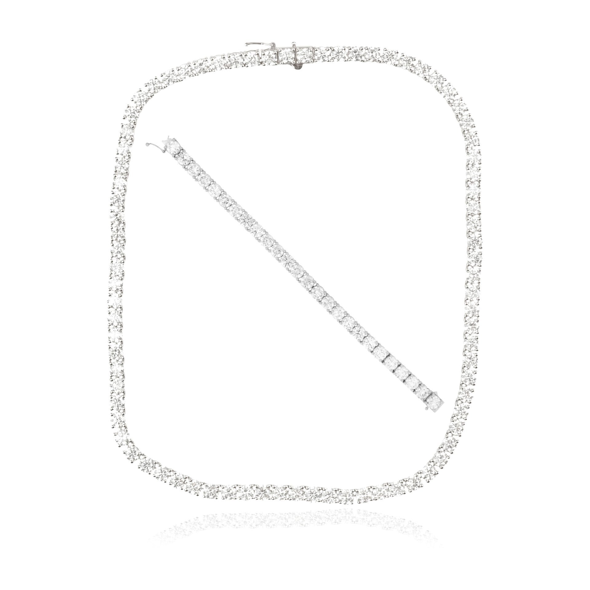 Pırlanta  Su Yolu Model Seti (Gerdanlık - Bileklik)