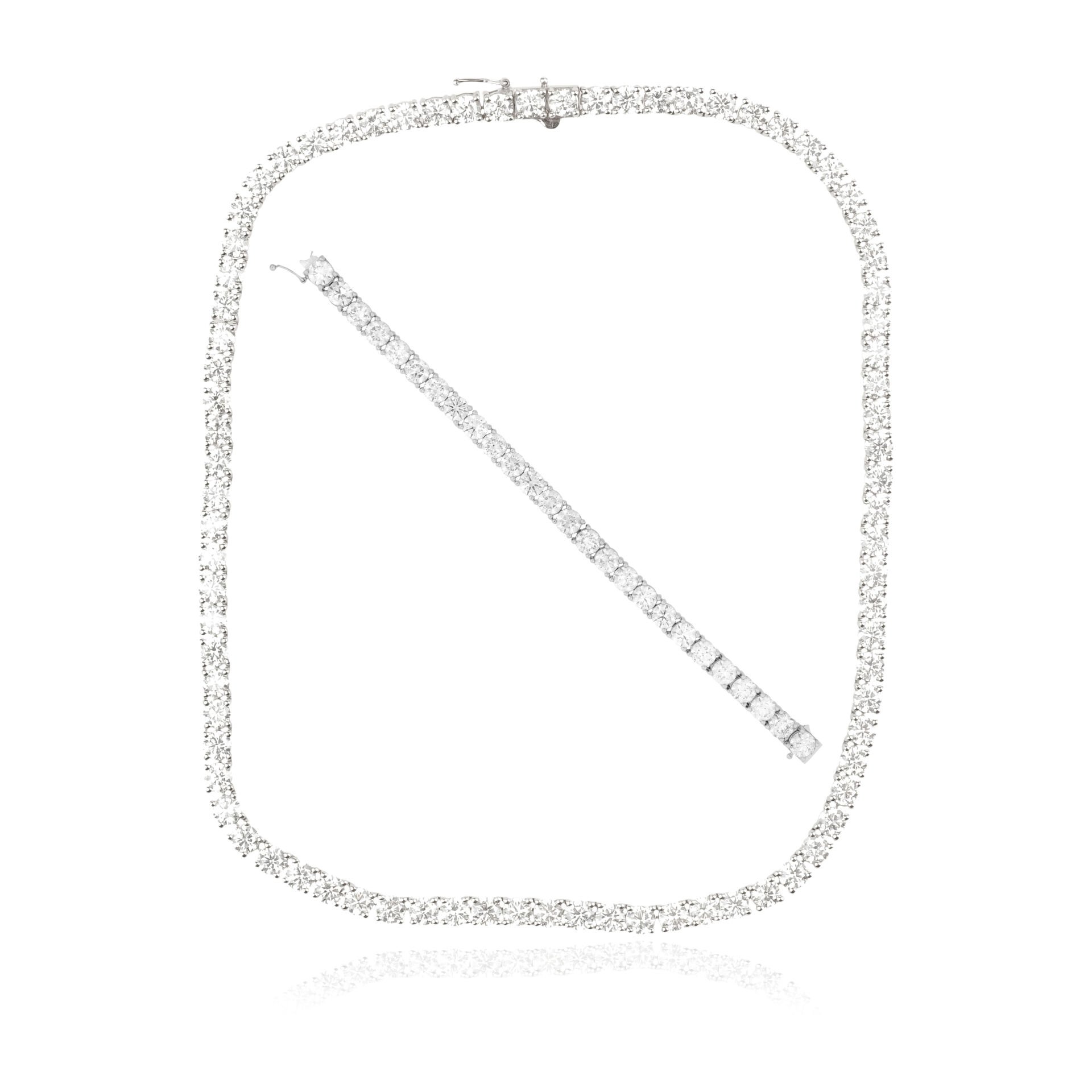 Pırlanta  Su Yolu Model Seti (Gerdanlık - Bileklik)