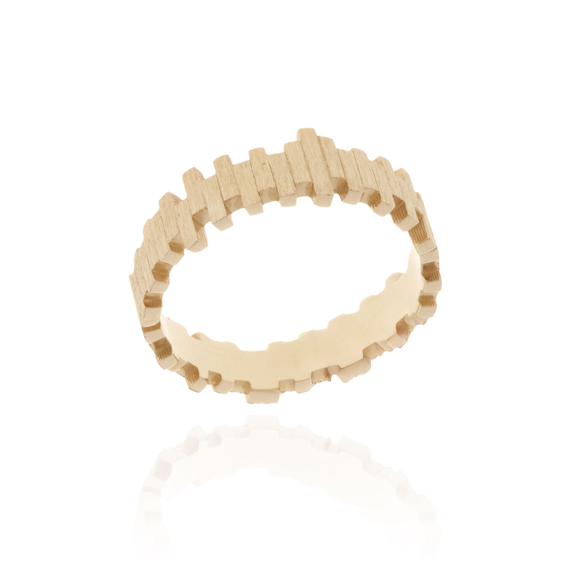 14 Ayar Altın Ritim Mat Kadın Alyans