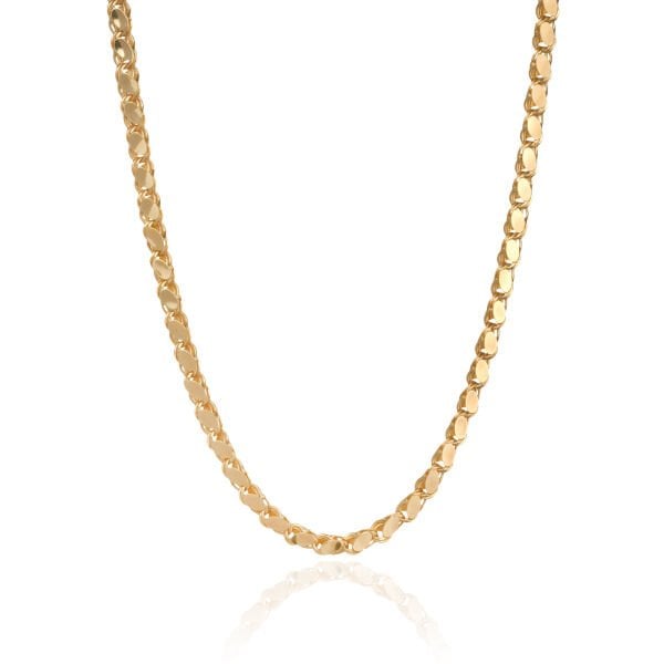 14 Ayar Altın İnce Pullu Zincir