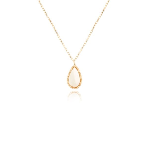 14 Ayar Altın Damla Sedef Kolye