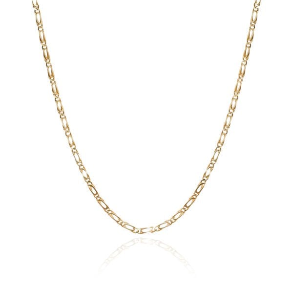 14 Ayar Altın Figaro Zincir Kolye