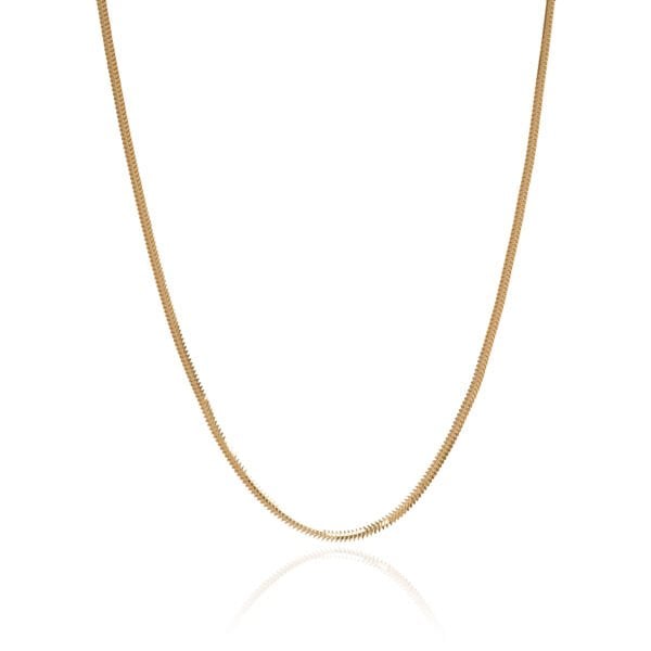 14 Ayar Altın İnce Balık Sırtı Zincir