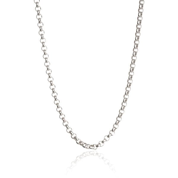 14 Ayar Beyaz Altın Doç Zincir