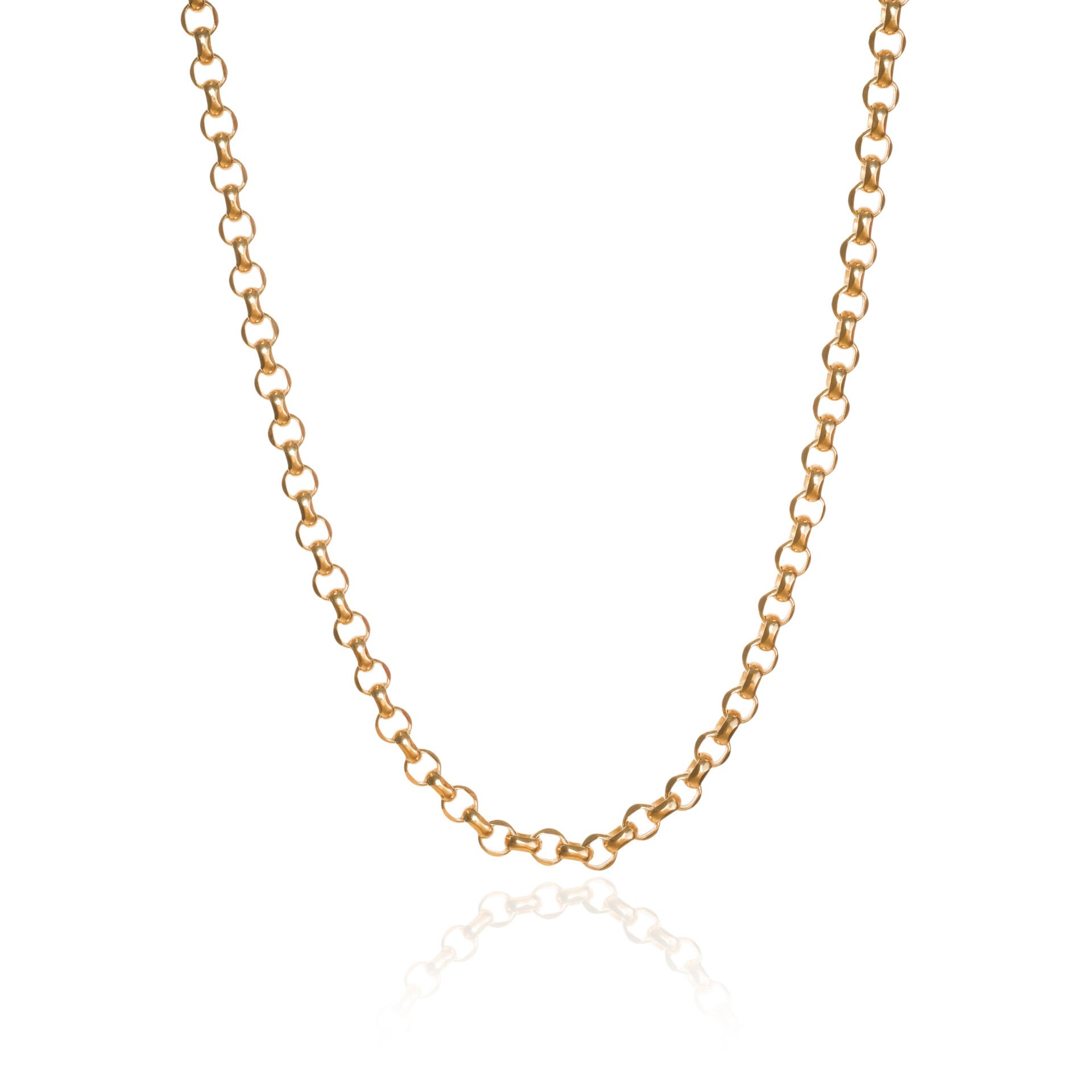 14 Ayar Altın Gemici Kilitli Doç Zincir Kolye