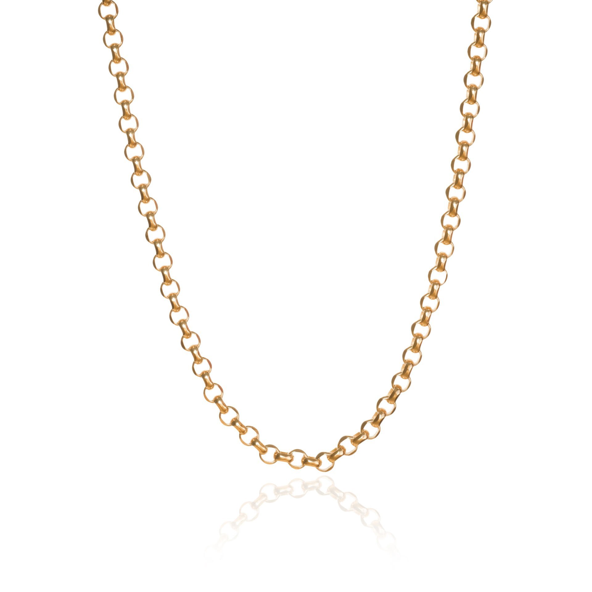 14 Ayar Altın Gemici Kilitli Doç Zincir Kolye