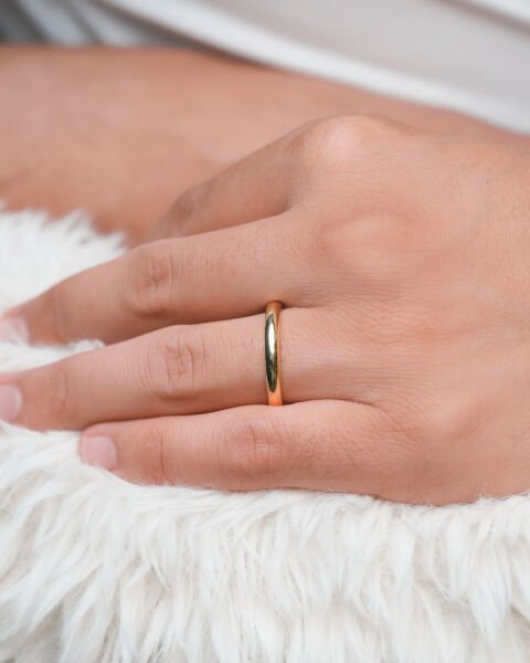 14 Ayar Altın Klasik Erkek Alyans