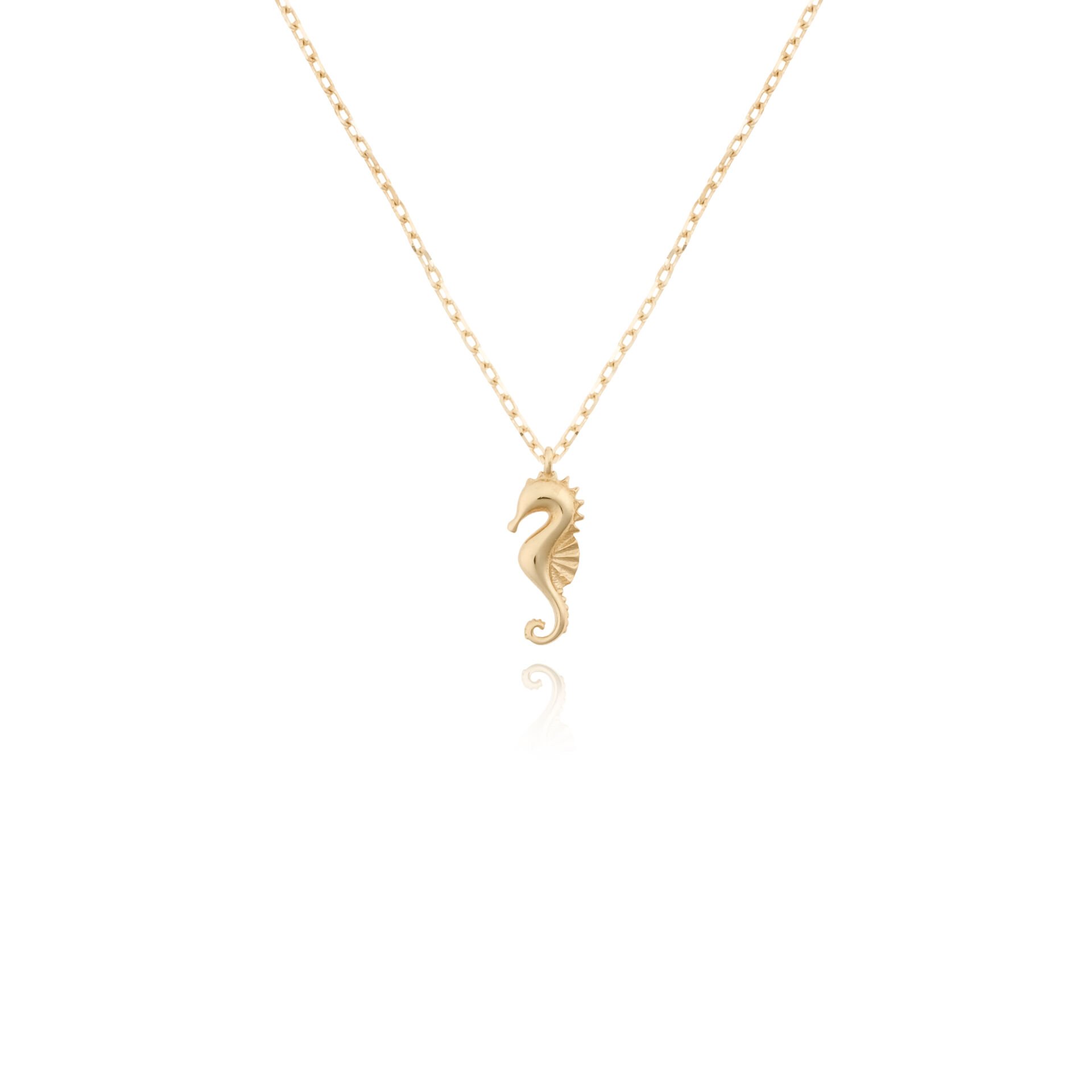 14 Ayar Altın Denizatı Kolye