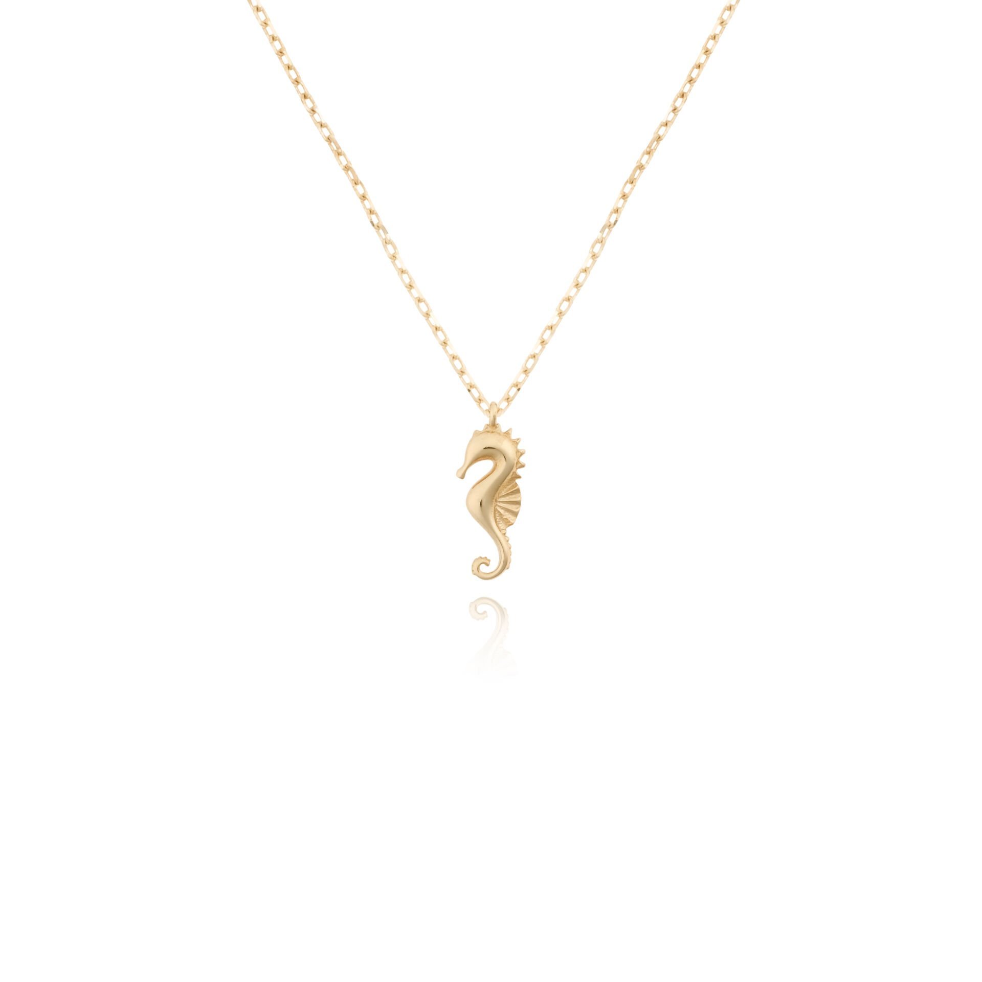 14 Ayar Altın Denizatı Kolye