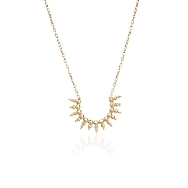 14 Ayar Altın Minimal Güneş Kolye