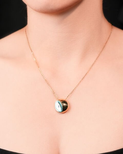 Cetaş Fortuna 14 Ayar Altın Mineli Kolye