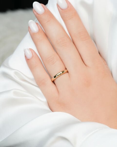 14 Ayar Altın Taşlı Kadın Alyans