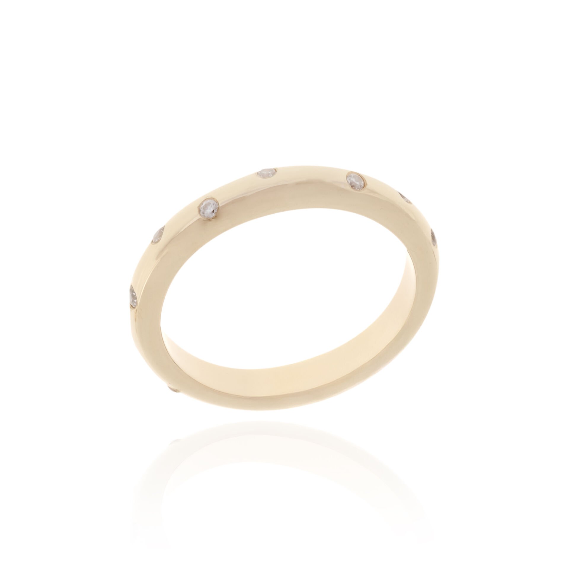 14 Ayar Altın Taşlı Kadın Alyans