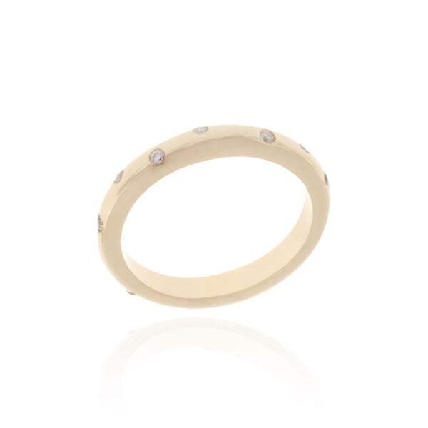 14 Ayar Altın Taşlı Kadın Alyans