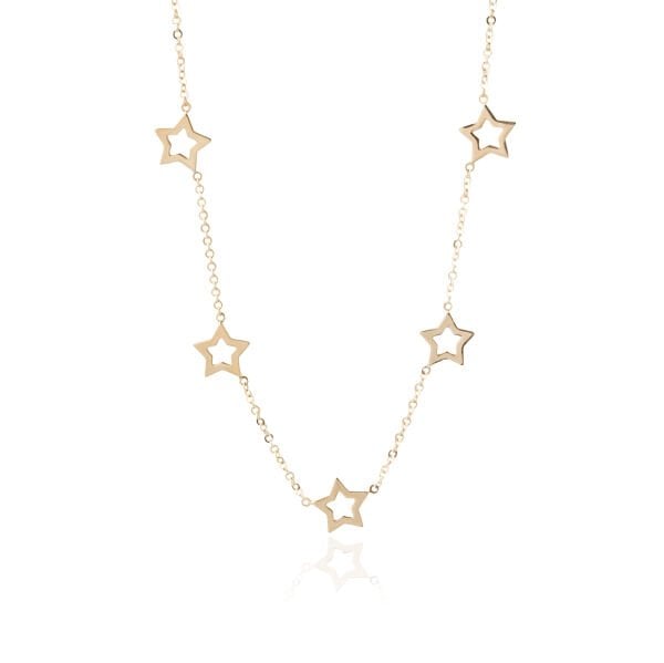14 Ayar Altın Çoklu Yıldız Figürlü Kolye