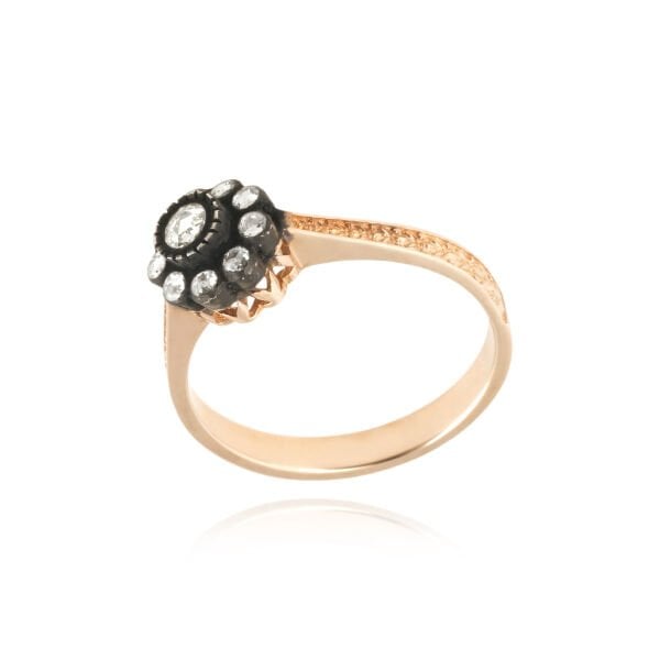 Elmas Gül Model Altın Yüzük