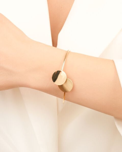 14 Ayar Altın Yuvarlak Form Sallantılı Tasarım Set