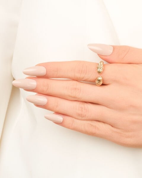 14 Ayar Altın Özel Tasarım Burgu Yüzük