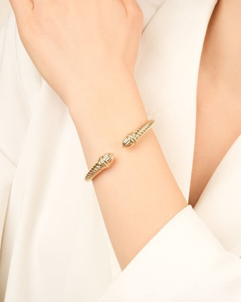 14 Ayar Altın Özel Tasarım Burgu Kelepçe