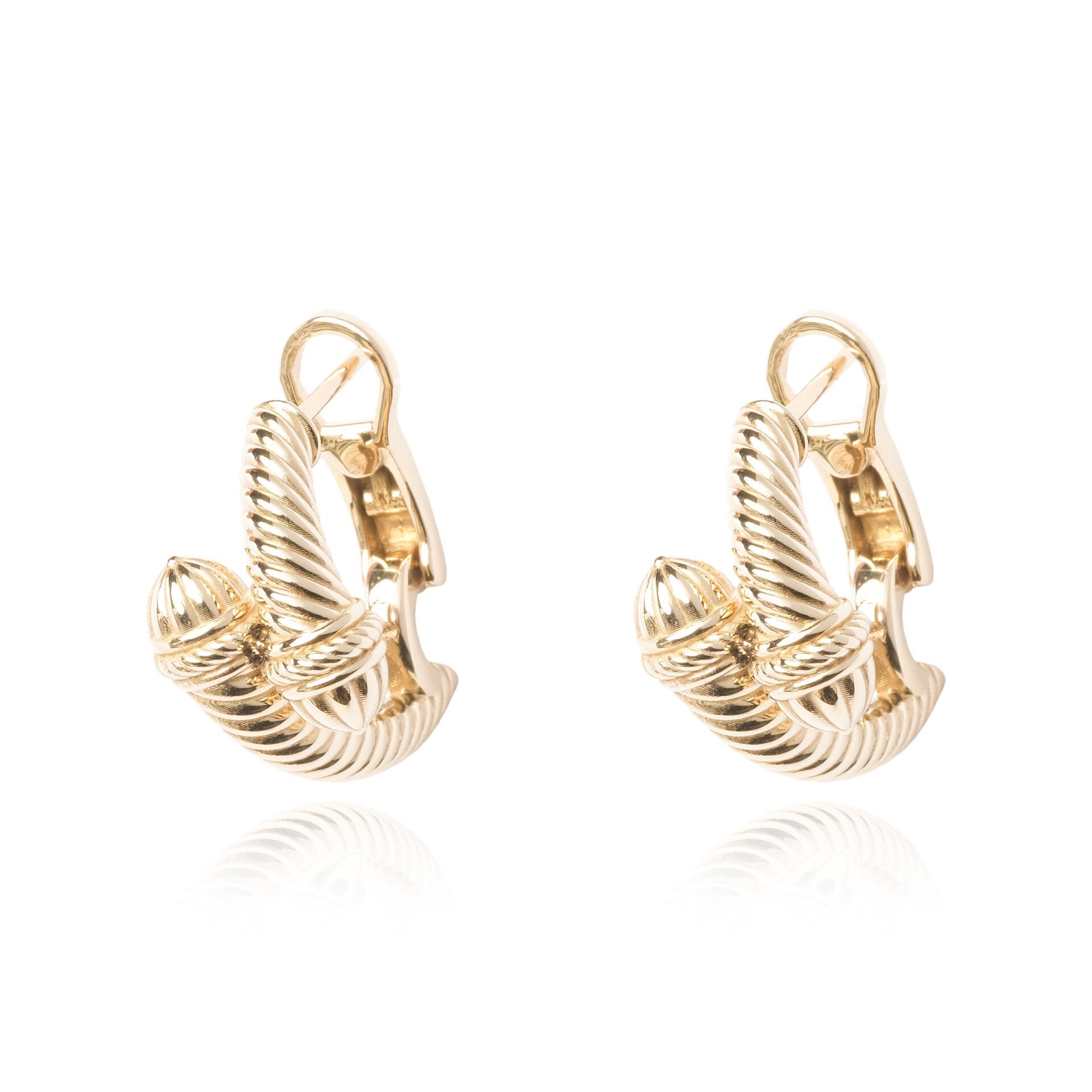 14 Ayar Altın Özel Tasarım Burgu Küpe