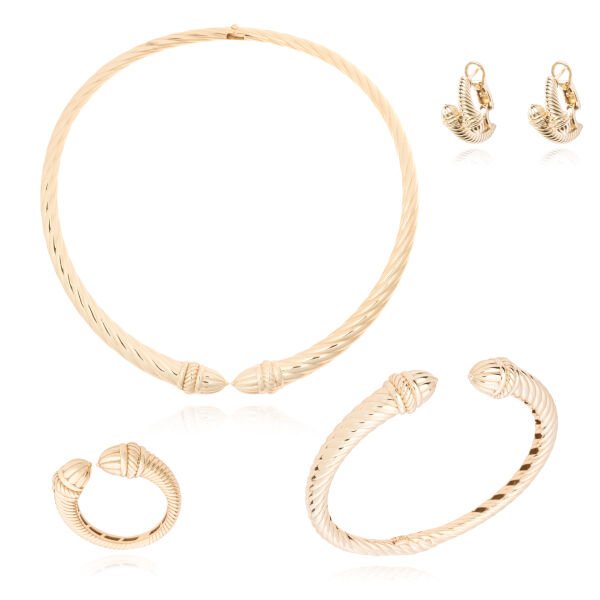 14 Ayar Altın Özel Tasarım Burgu Set